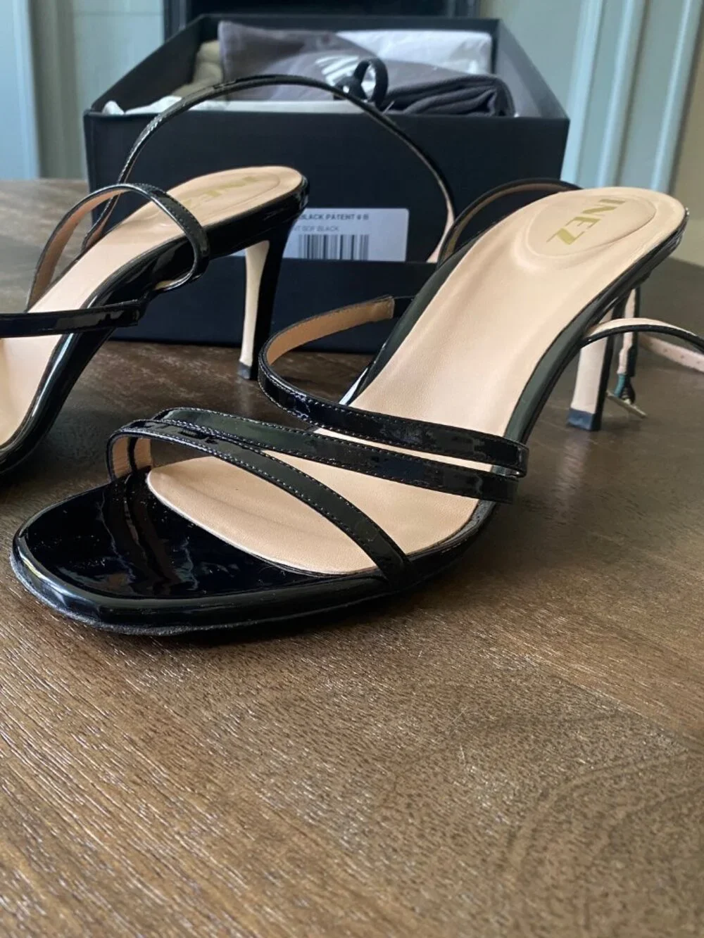 INEZ Sofia Heels- Black Patent- Size 9 Standard